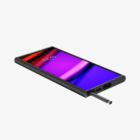 ACS07304 - Galaxy S24 Ultra Case Neo Hybrid in Black showing the back